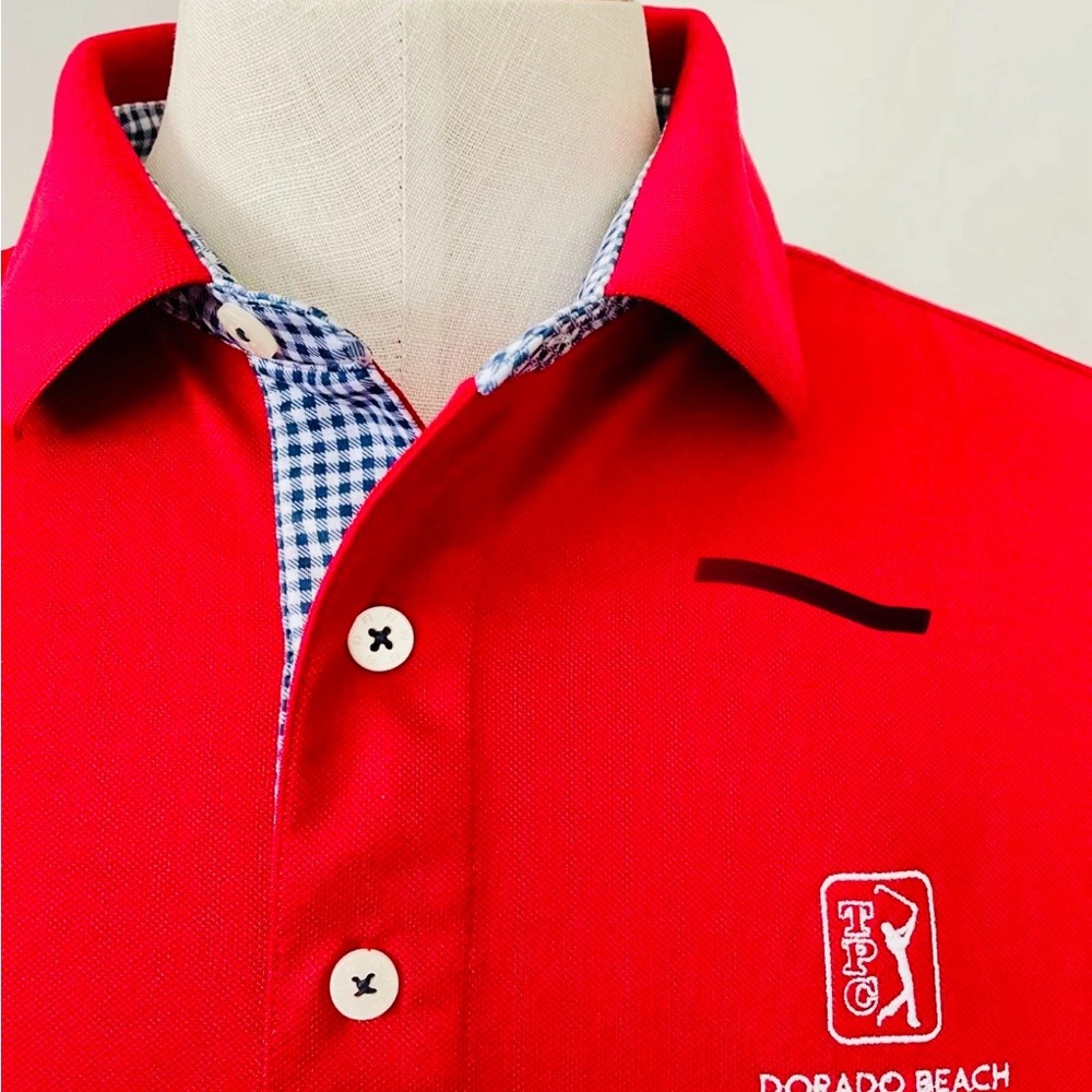 (FJ) TPC Dorado Beach Golf Size M Men's Golf Polo Shirt It’s Like A Large